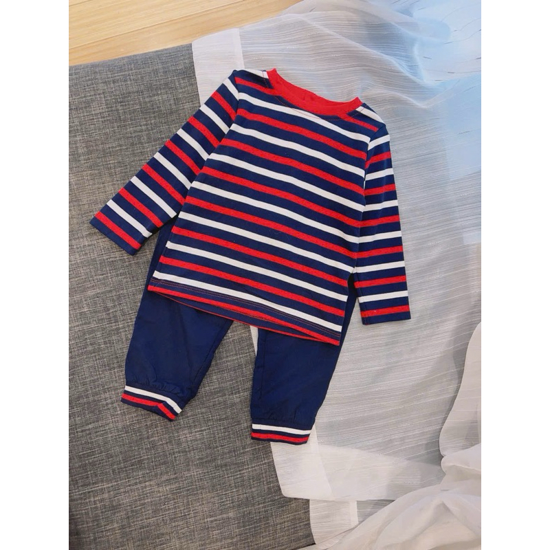 Bộ đồ thu đông bé trai bé gái dài tay C4019 xuất dư – set quần áo trẻ em họa tiết cực yêu