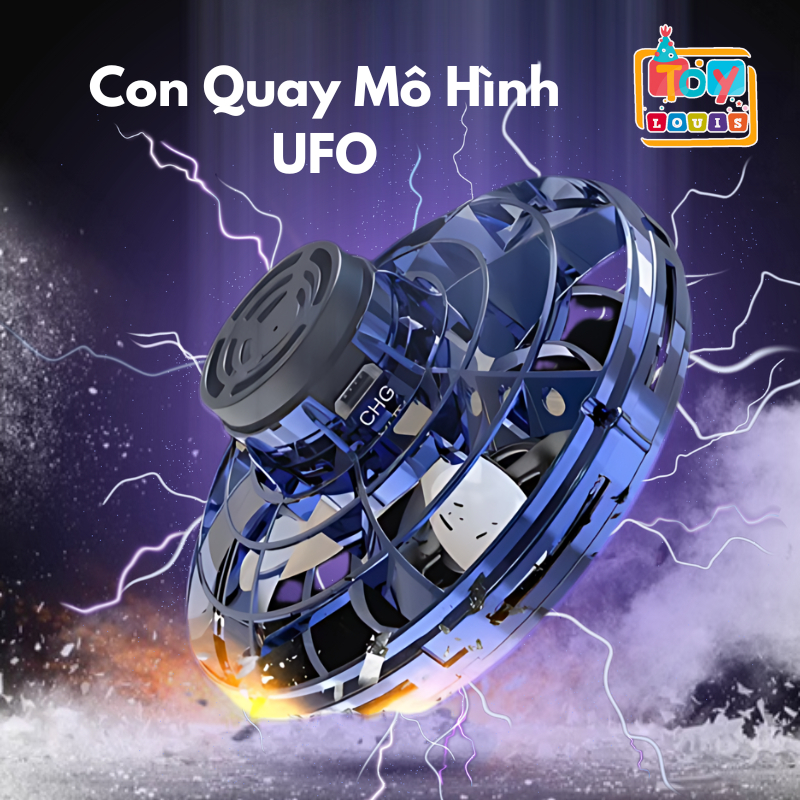 Con Quay Đồ Chơi mô Hình UFO Mini Flying Spinner Fidget Đồ chơi Magic ...