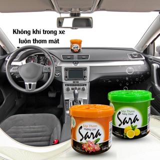 Sáp thơm ô tô Sara 100g thơm lâu hạn chế say xe dùng từ 10 đến 15 ngày - SPCa000045