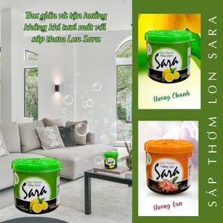 Sáp thơm ô tô Sara 100g thơm lâu hạn chế say xe dùng từ 10 đến 15 ngày - SPCa000045