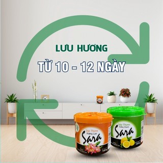 Sáp thơm ô tô Sara 100g thơm lâu hạn chế say xe dùng từ 10 đến 15 ngày - SPCa000045