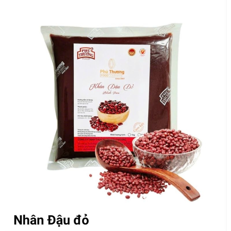 Nhân đậu đỏ sên sẵn 1kg Phú Thương xưởng gốc | Shopee Việt Nam