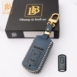 Bao da chìa khoá xe máy HONDA Air Blade, Lead, Vision, Vario đời cũ từ 2018-2022 da bò thật 100% bảo hành 2 năm Bobay
