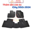 Thảm trải sàn, LÓT SÀN CAO SU xe Honda City 2015 - 2023, 2024 2025 - Hàng cao su đúc không mùi
