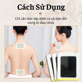 Hộp 10 Miếng Cao Đen Hết Đau Nhức Mỏi Xương Khớp Nhanh Chóng Thảo Dược Cổ Truyền