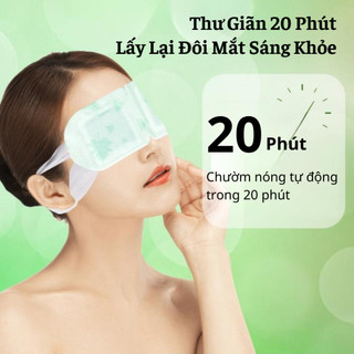 Mặt Nạ Xông Hơi Mắt Lá Ngải Hoa Oải Hương Làm Dịu Hết Nhức Mỏi Mờ Thâm Và Nhăn Thư Giãn Mắt Sau 1 Ngày