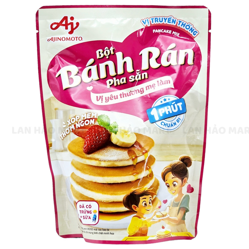 Bột bánh rán pha sẵn Ajinomoto vị Truyền Thống và Socola gói 200g ...
