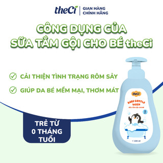 Combo sạch khỏe cùng con: Kem Hăm theCi 25g + Kem Dưỡng Da Toàn Diện 30g + Sữa Tắm Gội 2 in 1 200ml