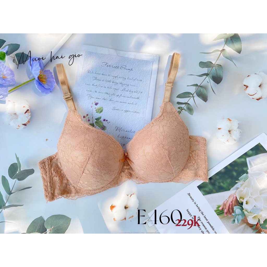 Áo lót không gọng , áo ngực nâng , áo lót nâng không gọng , Áo Ngực Nữ Không Gọng ,E460 - Thương Hiệu 12H