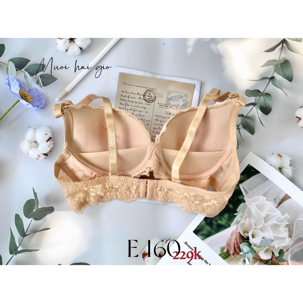 Áo lót không gọng , áo ngực nâng , áo lót nâng không gọng , Áo Ngực Nữ Không Gọng ,E460 - Thương Hiệu 12H