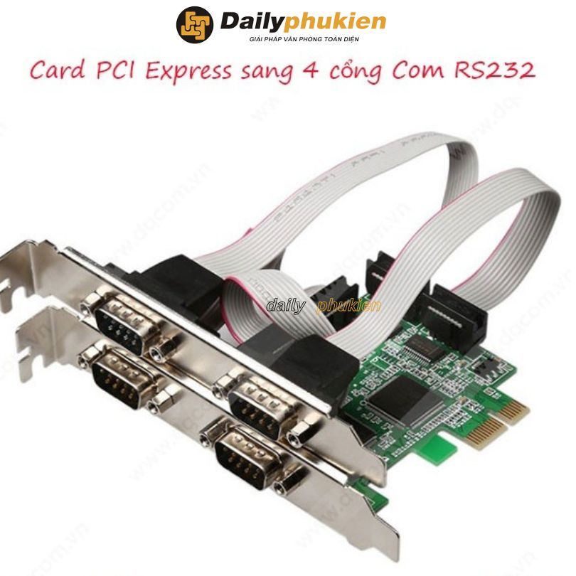 Card PCI Express sang 4 cổng Com rs232 , PCI EX to Com 4 cổng | Shopee ...