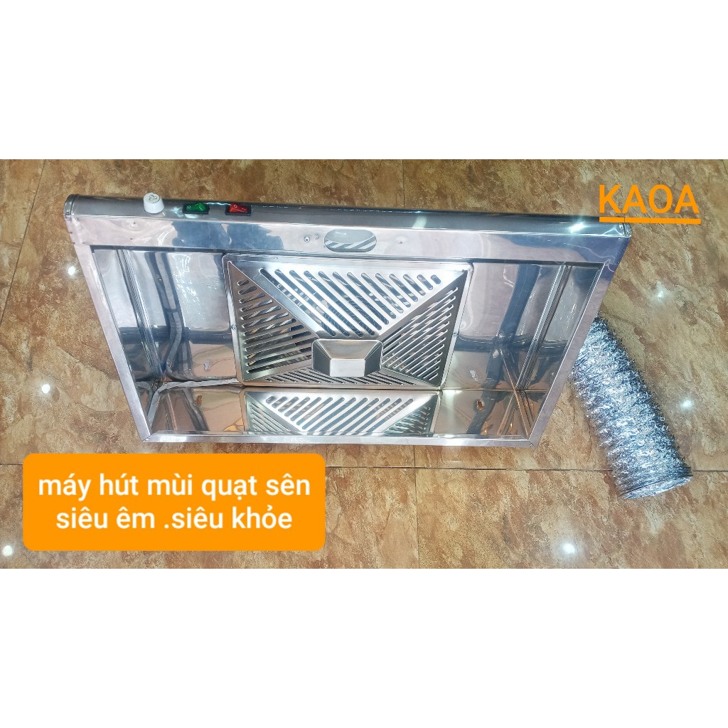 Máy hút mùi inox 304 quạt sên siêu khỏe.siêu êm. (Công xuất 120W.kèm ...