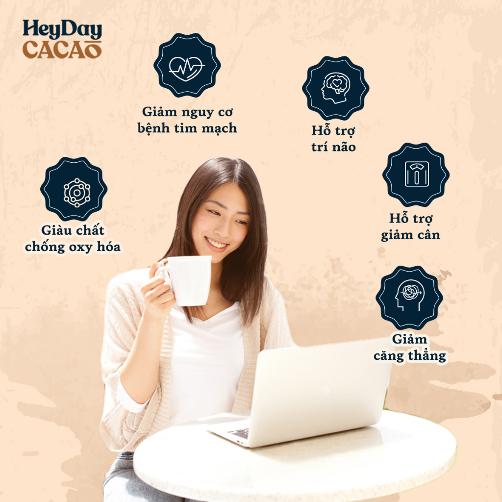 Ảnh Bột Cacao Nguyên Chất 100% dòng Natural - Thuần tự nhiên, Không đường, Không Kiềm Hóa - Túi 50g 3