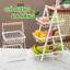 Giỏ đựng hoa quả để bàn, kệ đựng đồ nhà bếp đa năng thiết kế 3 tầng TULY SHOP