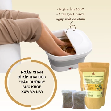 Túi Lọc Ngâm Chân Thảo Dược Cho Máy Ngâm Chân, Gói Thảo Dược Ngâm Chân Giảm Đau Nhức, Tê Chân - Muối Ngâm Chân Ngủ Ngon