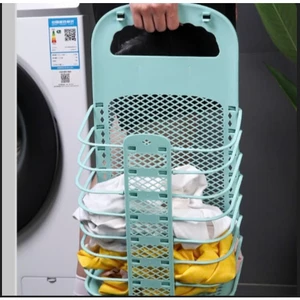 Giỏ Đựng Quần Áo Bẩn Gấp Gọn Gi,ỏ Đựng Quần Áo Bẩn Treo Tường Bằng Nhựa Sử Dụng Trong Nhà Tắm, Phòng Ngủ