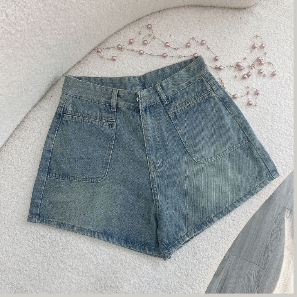Quần Đùi Jean Nữ Bigsize ,Quần Short Big Size Vải Mềm Mịn Lưng Cao Lên Phom Tôn Dáng Q512