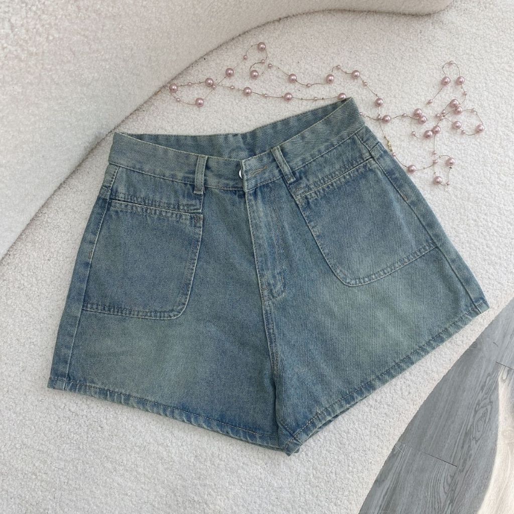 Quần Đùi Jean Nữ Bigsize ,Quần Short Big Size Vải Mềm Mịn Lưng Cao Lên Phom Tôn Dáng Q512