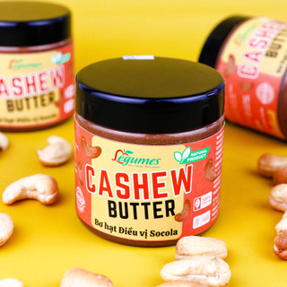 Bơ Hạt Điều Vị Socola - Chocolate Cashew Butter - Bơ Hạt Nguyên Chất Không Đường 100% Hạt Điều, Eat Clean, Vegan