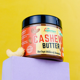 Bơ Hạt Điều Vị Socola - Chocolate Cashew Butter - Bơ Hạt Nguyên Chất Không Đường 100% Hạt Điều, Eat Clean, Vegan
