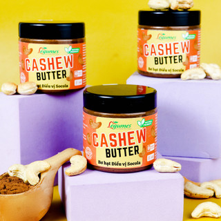 Bơ Hạt Điều Vị Socola - Chocolate Cashew Butter - Bơ Hạt Nguyên Chất Không Đường 100% Hạt Điều, Eat Clean, Vegan