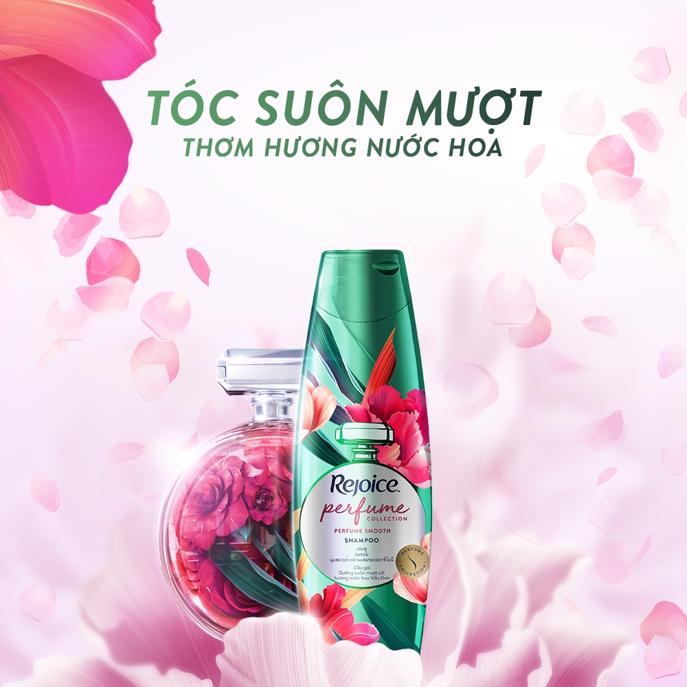 Ảnh Dầu Gội REJOICE Hương Nước Hoa Mẫu Đơn/ Hoa Hồng/ Hoa Ly Ly/ Dâu Tây Trắng - Chai 650/632,3 ML 4