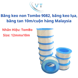 10 cuộn băng keo non Tombo 9082, băng keo lụa, băng tan 10m/cuộn hàng Malaysia