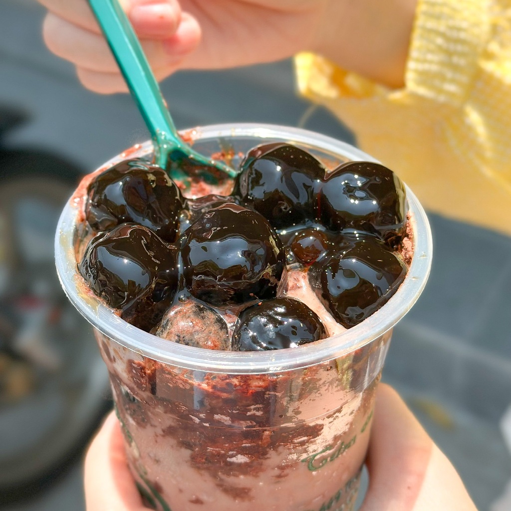 Trân Châu Đen KHỔNG LỒ Thượng Hạng Có Vị Ngọt LONG PHÚ Hạt 18 Ly Gói 1kg - Topping Trà Sữa Milo Dầm Trân Châu Đen Hạt Bự