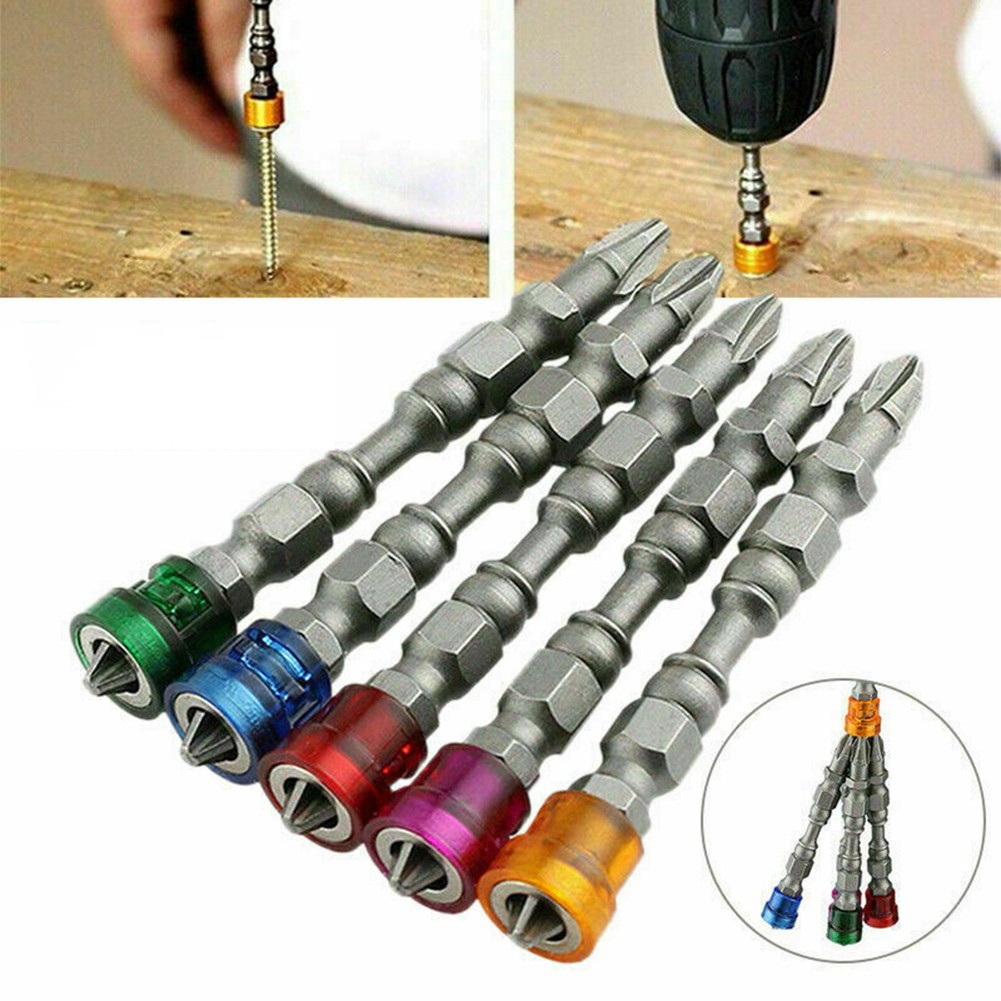 Bộ 5 đầu vít bake 2 đầu có từ - Đầu bắt vít 4 cạnh PH2 lực hút lớn