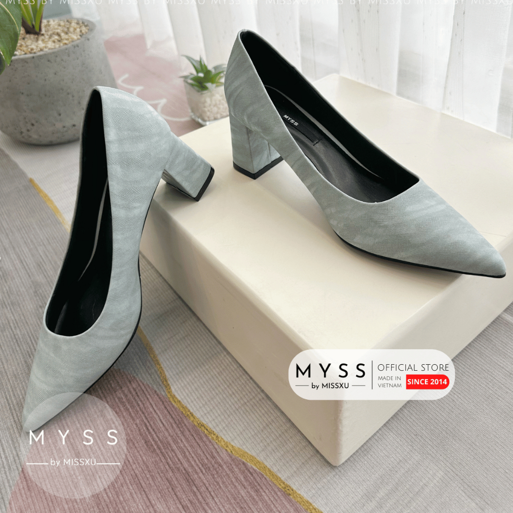 Giày cao gót nữ MYSS mũi nhọn gót trụ 6 cm cao cấp - CG288