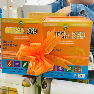 Viên dầu cá Omega 369, viên uống bổ mắt, hỗ trợ tim mạch và sức khỏe, hỗ trợ làm đẹp da, hộp 50 viên