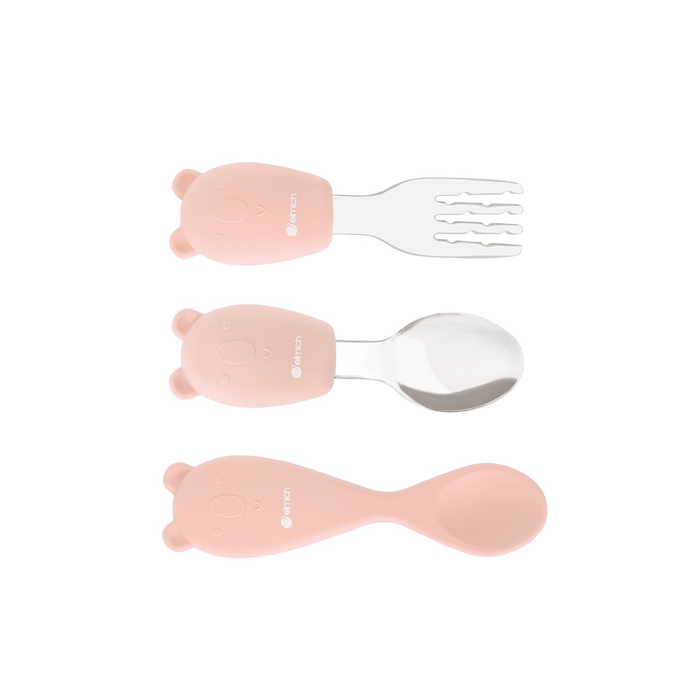Bộ ăn dặm 7 món silicon cao cấp Elmich Babycare EL-0011