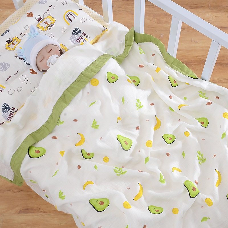 Ảnh Khăn Tắm, Chăn Đắp Và Quấn Ủ BONNY Sợi Tre 4 Lớp(KT:1m1x1m2) 3