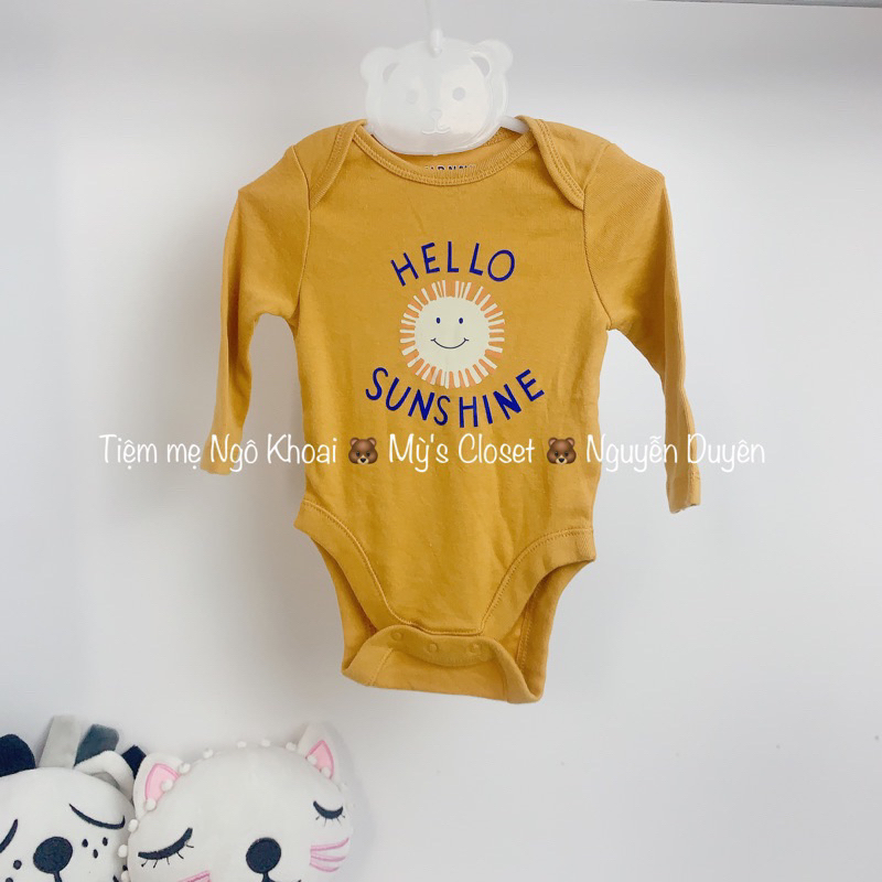 [MD137] 18-24M OLD.N.V  body suit dài tay xuất xịn chất liệu coton mềm mát