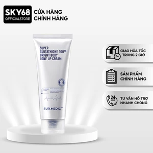 Kem Body Nâng Tone Da Toàn Thân Sur.Medic Super Glutathione 100TM Bright Body Tone Up Cream 150ml