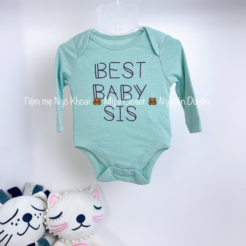 [MD137] Size 0-3M OLD.N.V Body chip dài tay xuất xịn cho bé yêu