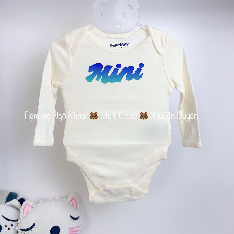 [MD137] 18-24M OLD.N.V  body suit dài tay xuất xịn chất liệu coton mềm mát