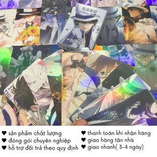Card Kaito Kid Anime Conan Hộp Lomo Hologram Bo Góc 50-55 Tấm Timo QT68