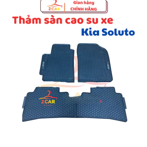 Thảm sàn, LÓT SÀN CAO SU Xe Kia Soluto 2018- 2021, 2022, 2023,2024 - Tổ ong NISSIN - chuẩn form theo xe, không mùi