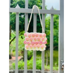 Túi len nhung đũa quai ngọc siêu xih - túi len handmade - Diy