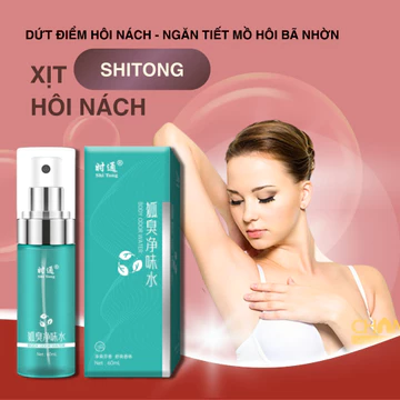 Xịt Khử Mùi Shitong Chính Hãng Khử Mùi Hôi Nách Ngăn Tiết Mồ Hôi Khử Mùi Cơ Thể Chai Dạng Xịt Dung Tích 60 ML