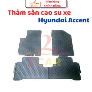 Thảm sàn, lót sàn cao su đúc xe Hyundai Accent 2018 - 2024, 2025, 2026 Hàng không mùi, không thấm nước, dễ vệ sinh
