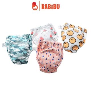 Quần bỏ bỉm cho bé cotton mềm mại, tích hợp miếng lót siêu thấm