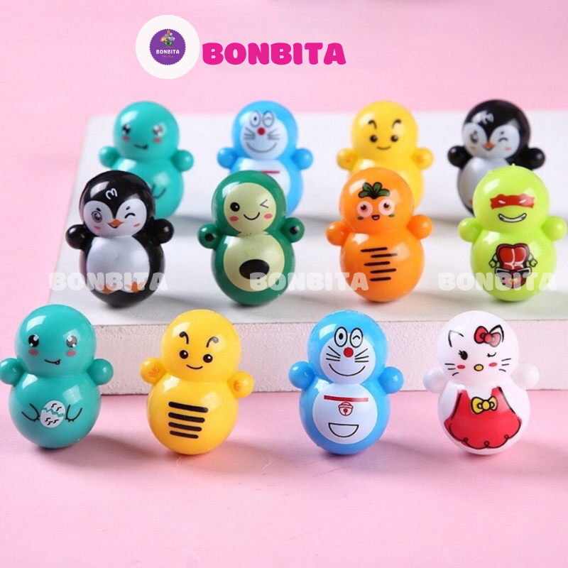 Đồ chơi giải trí, Lật Đật Mini Dễ Thương Nhí Nhảnh ngộ Nghĩnh Cho Bé