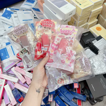 Son kem Tint Bóng Black Rouge Glow Bokki Tint Full màu Hàn Quốc