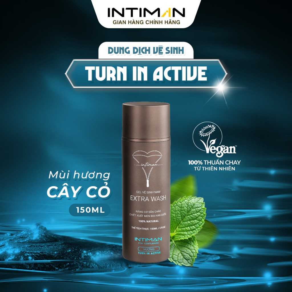 Dung Dịch Vệ Sinh Nam INTIMAN Extra Wash Turn In, Sạch thơm X2 Mát Lạnh ...