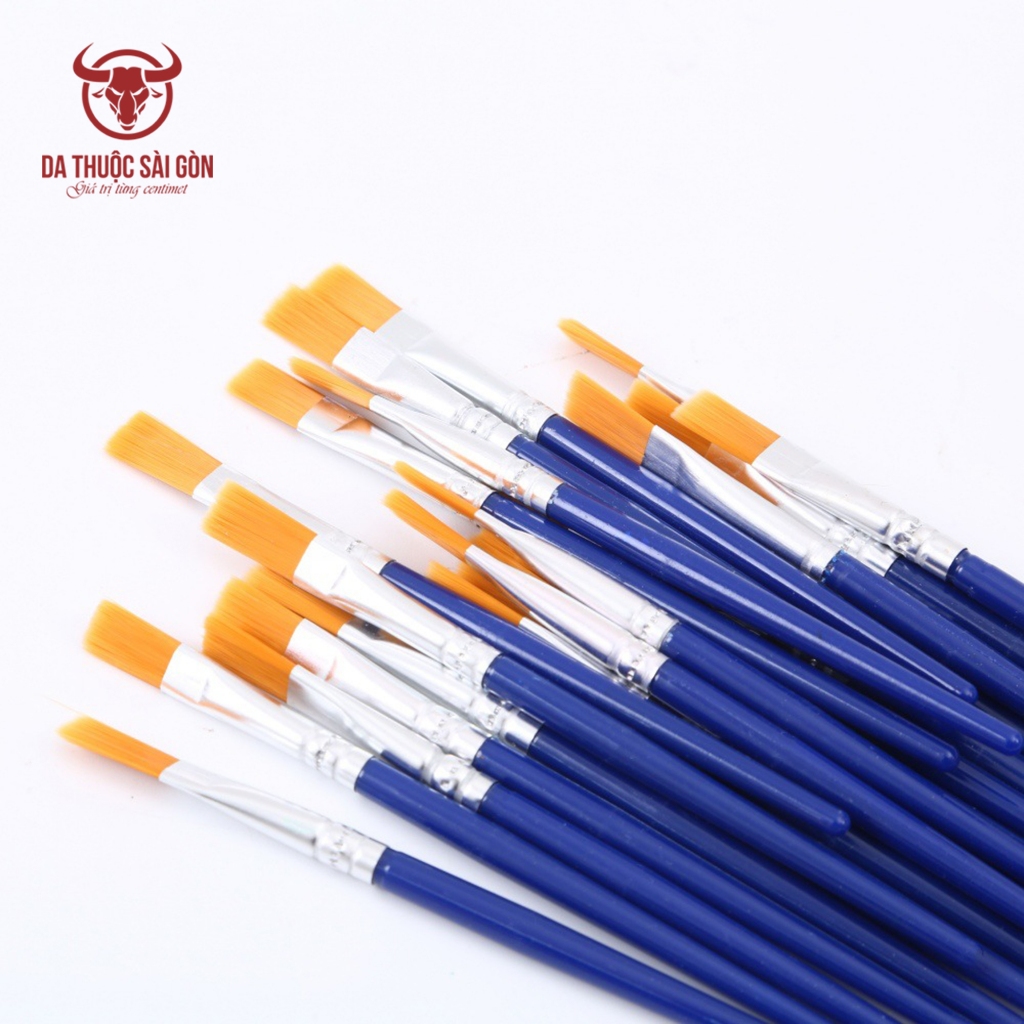 Combo Cọ tô màu đa năng sơn giày da túi xách, ghê sofa - Da Thuc S i Gòn - CO-01