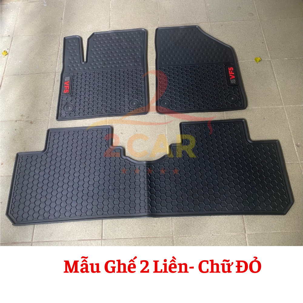 Thảm lót sàn cao su xe Vinfast VF5  / Herio Green - Hàng đẹp, không mùi, không thấm nước, dễ vệ sinh