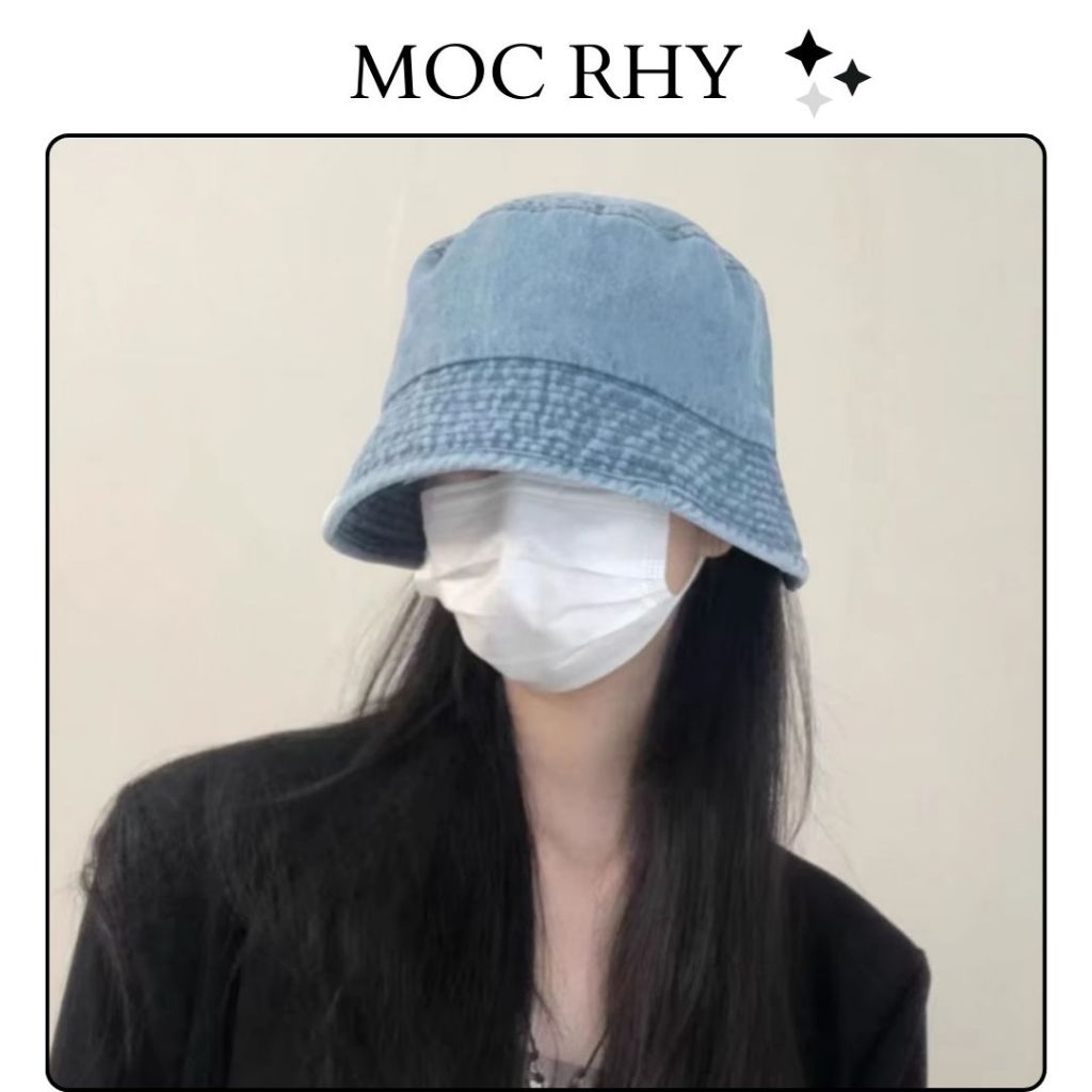 Mộc® Nón bucket jean trơn thời trang unisex S2 HT-A-026 | Shopee Việt Nam