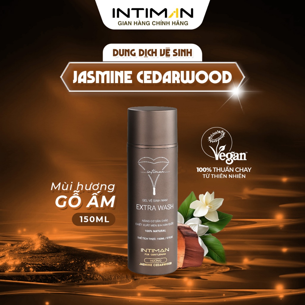Dung Dịch Vệ Sinh Nam INTIMAN Extra Wash Jasmine CedarWood, Gel Lạnh X2 ...